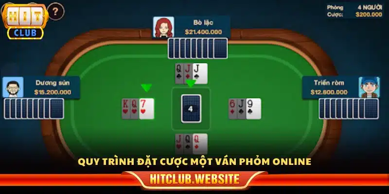 Hướng dẫn từng bước đặt cược trong một ván phỏm 