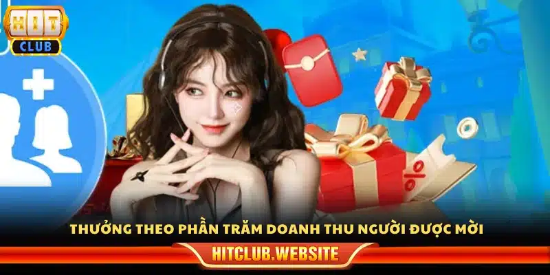 Nhận thưởng dựa trên tỷ lệ doanh thu từ người chơi mới
